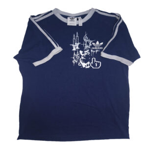 #10 Y2K MARINE BLUE ADIDAS SHIRT